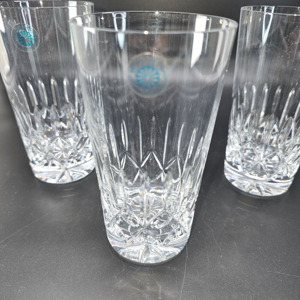 Galway Irish Crystal Baldmore Crystal Highball & Whiskey Glasses Set Of 4 DH1300 - Picture 10 of 15